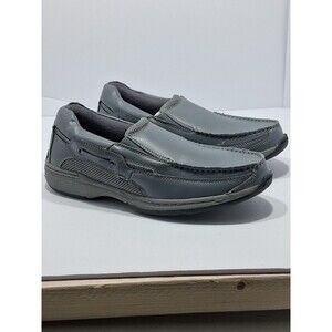 Men's Dr Scholls 42J-02 Gray Leather Casual Loafer Shoes Size 8D